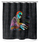 Elegant Floral Fairytale Shower Curtain adding a magical ambiance to bathroom decor.